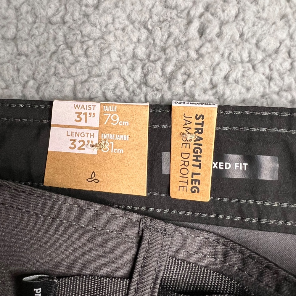 NWT prAna Stretch Zion Pant II Dark Iron 31X32, 34X32 - Picture 12 of 13